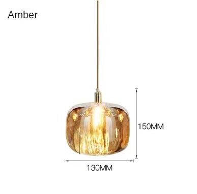 HEIKESZ Nordic Crystal Apple Chandelier Luxury Small Droplight Creative Design for Bedside Restaurant Bar