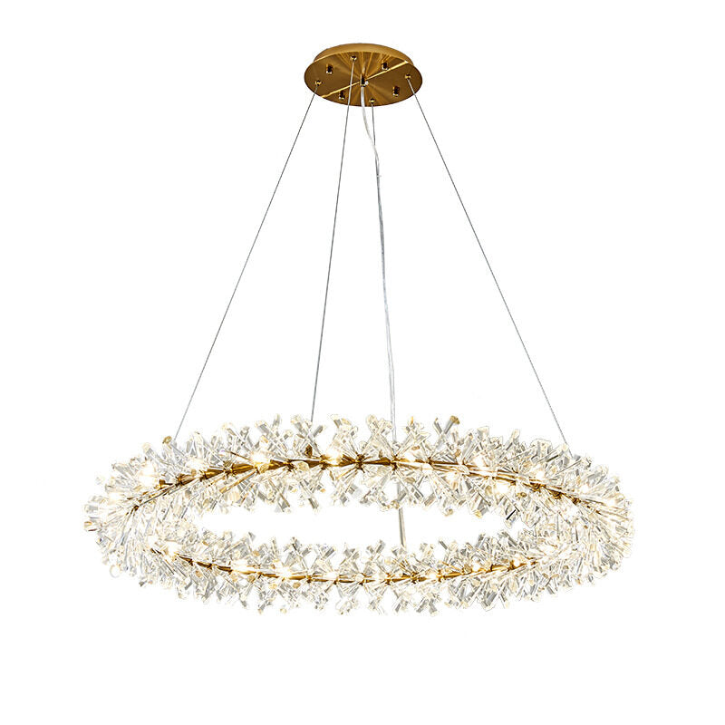 HEIKESZ Post-Modern Nordic Crystal Chandelier Designer Simple Atmosphere Creative for Living Room Dining Room Bedroom Ceiling Lighting