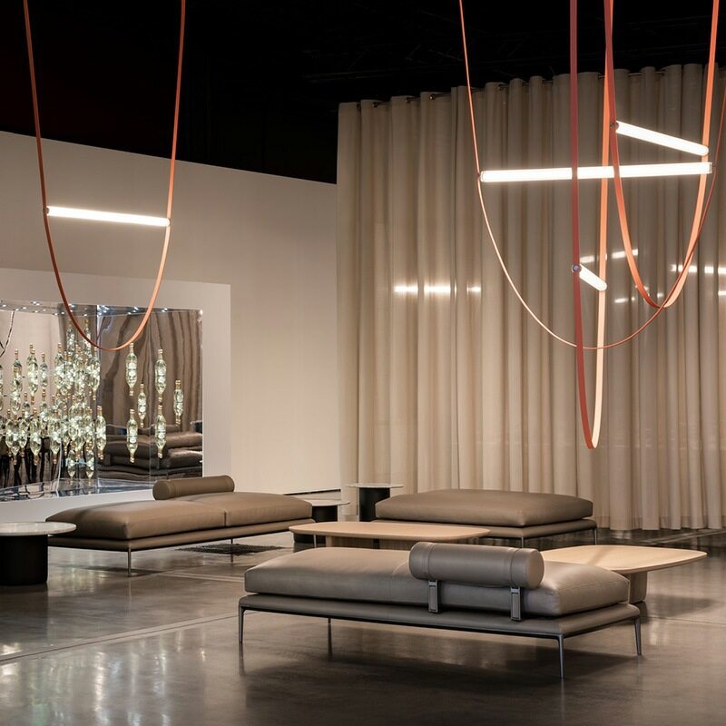 HEIKESZ Italian Minimalist Chandelier for High Ceiling Living Room Duplex Villa Staircase Modern Lighting Fixture