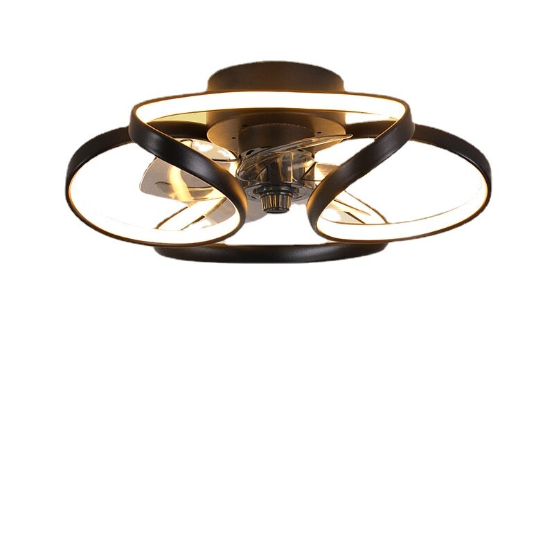 HEIKESZ Nordic Luxury Ceiling Fan with LED Light and Remote Control for Bedroom Living Room Dining Room