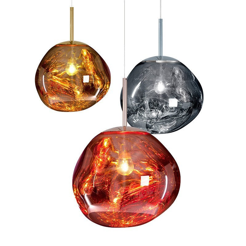 HEIKESZ Nordic Lava Chandelier Modern Glass Pendant Light for Living Room Dining Room Ceiling LED Minimalist Design Clothing Store Cafe Bar
