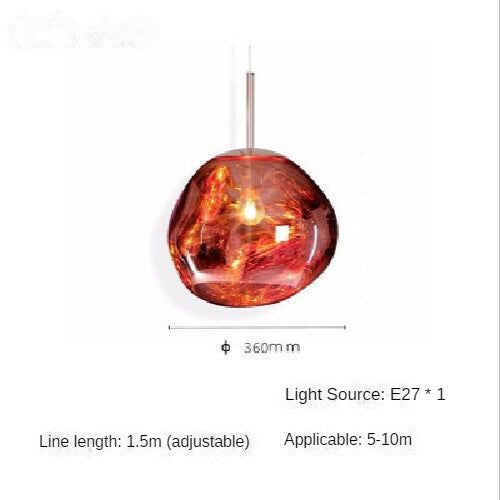 HEIKESZ Nordic Lava Lamps Modern Chandelier for Restaurant Bar Warm Lighting Ceiling Decor