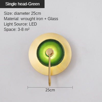 HEIKESZ Nordic Luxury Wall Light Modern Creative Designer LED Bulb for Living Room Bedroom Hotel Homestay Simple Bedside Lamp