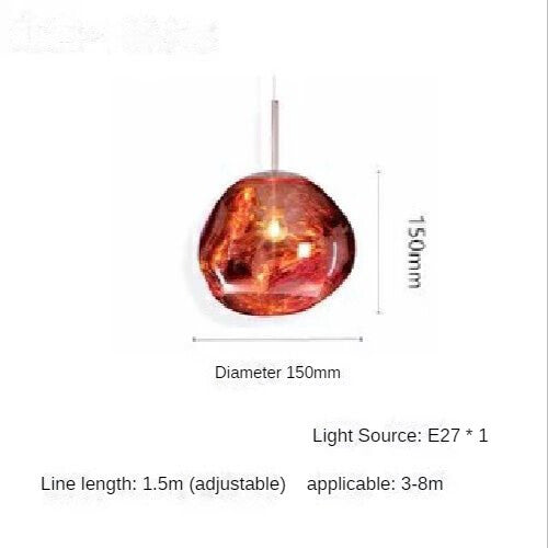 HEIKESZ Nordic Lava Lamps Modern Chandelier for Restaurant Bar Warm Lighting Ceiling Decor