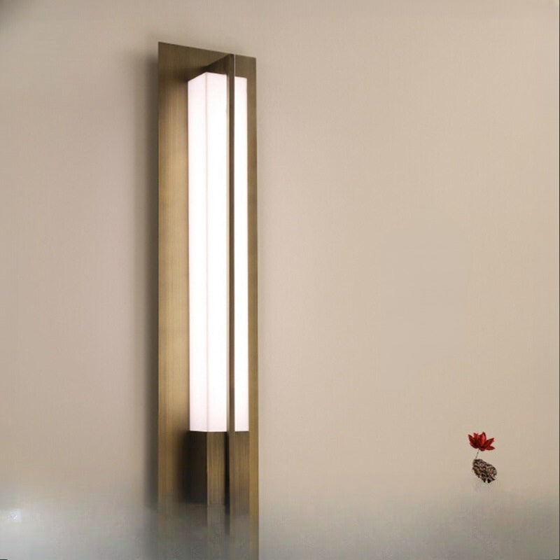 HEIKESZ Modern Chinese Style Wall Lamp Minimalist Living Room Bedside Lighting Stair Aisle TV Background Decoration