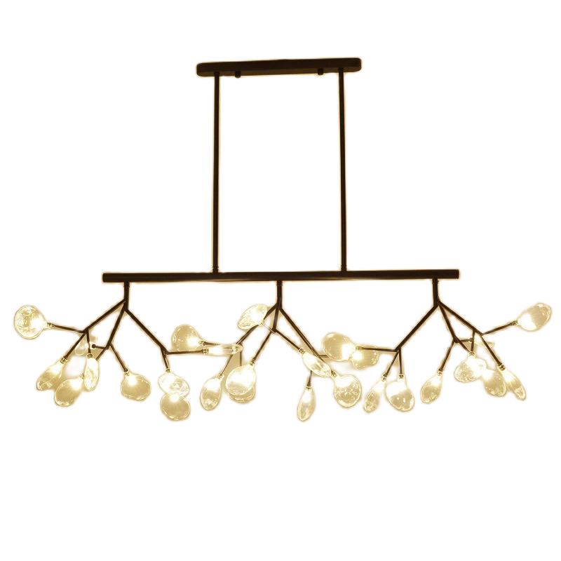 HEIKESZ New Nordic Chandelier Post-Modern Creative Firefly LED Dining Room Ceiling Light Affordable Luxury Lighting for Living Room Bedroom
