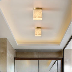 HEIKESZ Nordic Copper Ceiling Light Modern Minimalist Home Lighting Creative Corridor Lamp