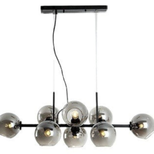 HEIKESZ Luxury Nordic Glass Ball Chandelier Creative Molecular Bubble Light for Bedroom Dining Living Room