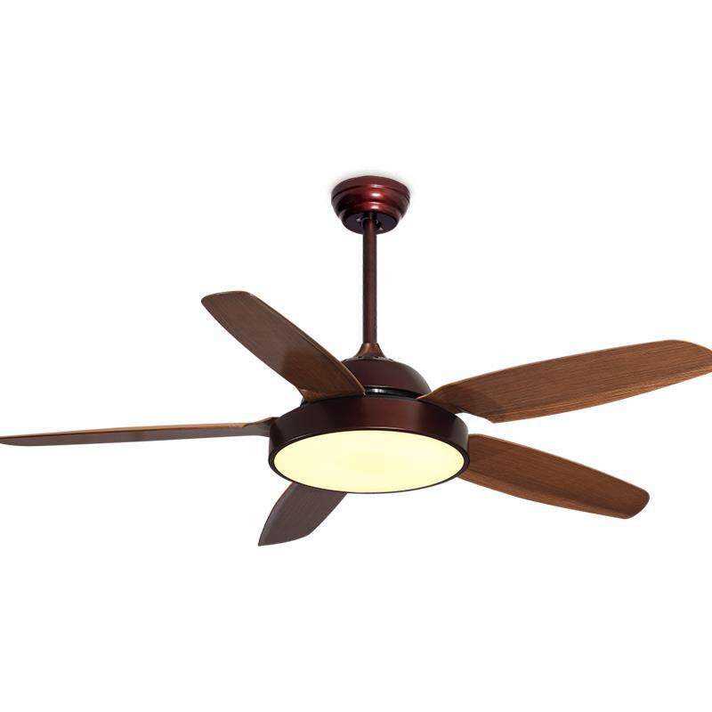 HEIKESZ Modern American Ceiling Fan Lights for Living Room Bedroom Study Restaurant Energy Saving Quiet Fan Style Lamp