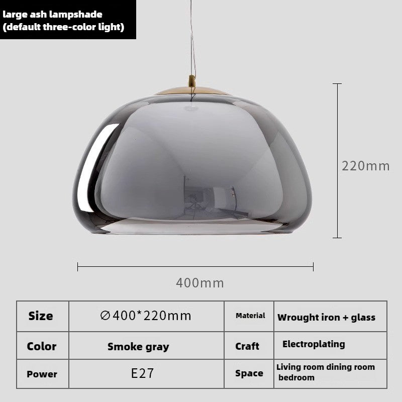 HEIKESZ Creative Danish Cream Wind Jelly Chandelier Nordic Minimalist Pendant Light for Cafe Restaurant Bedside Ceiling Decor