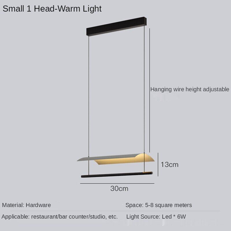 HEIKESZ Modern Chandelier Minimalist Design LED Ceiling Light for Living Room Bedroom Restaurant Bar Kitchen Island