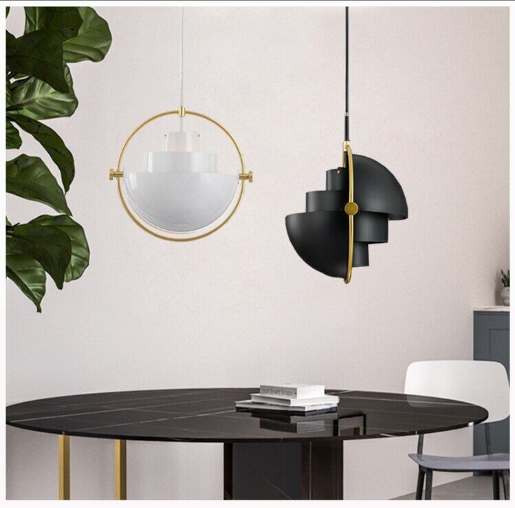 HEIKESZ Modern Nordic Designer Chandelier Creative Art Deformation Ball Special Decoration Warm Light for Living Room Bedroom Ceiling Lighting