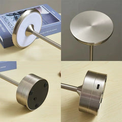 HEIKESZ UFO Table Lamp Iron Charging Touch Bedside Desk Lamp for Bedroom Restaurant Ambience Light