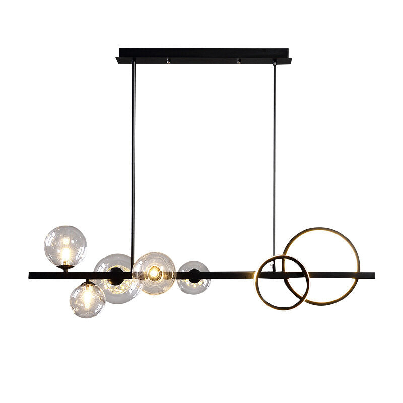 HEIKESZ Modern Minimalist Nordic LED Chandelier Luxury Dining Room Lamp Warm Light for Living Bedroom Bar Ceiling Lighting