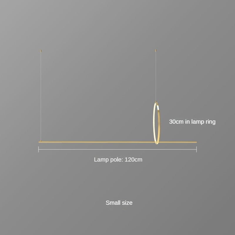 HEIKESZ Nordic Kitchen Bar LED Chandelier Luxury Lighting Minimalist Office Study Light Decorative Dining Room