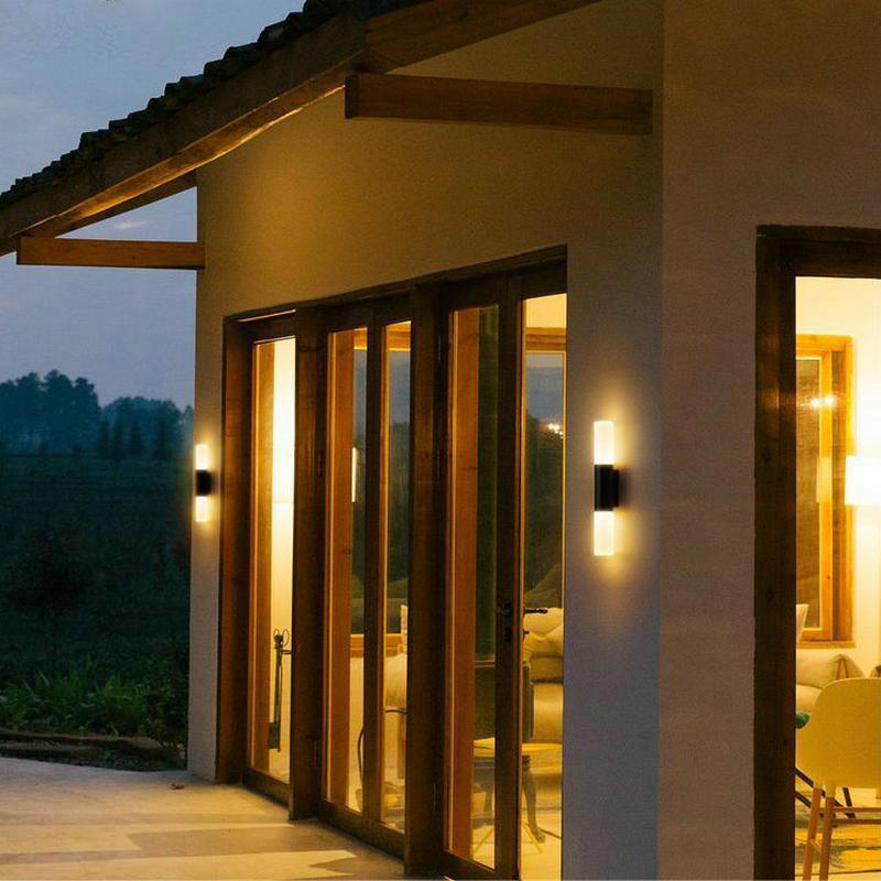 Heikesz LED Waterproof Wall Lamp Warm Yellow Light for Indoor Outdoor Villa Courtyard Corridor Aisle Bedroom Living Room Door Lighting