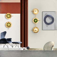 HEIKESZ Nordic Luxury Wall Light Modern Creative Designer LED Bulb for Living Room Bedroom Hotel Homestay Simple Bedside Lamp