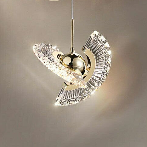 HEIKESZ UFO Bedside Small Droplight Luxury Minimalist Chandelier Designer Light for Bedroom Bar Restaurant