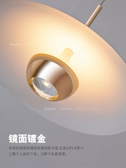 HEIKESZ Modern UFO Chandelier Light Luxury Designer LED Lighting for Living Room Bedroom Bar Restaurant Upgrade Ceiling Fixture