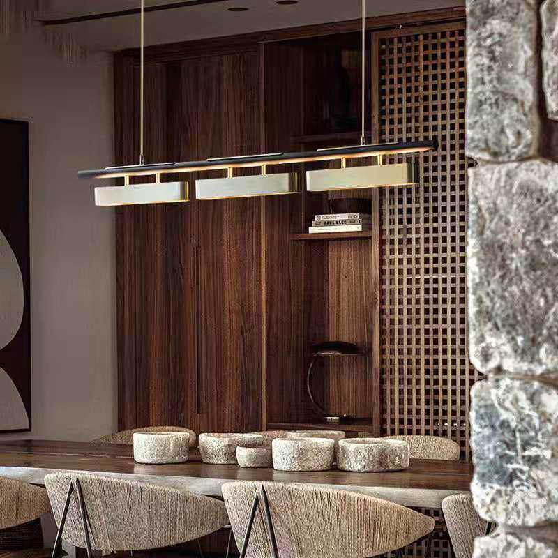 HEIKESZ Modern Nordic Chandelier Three-Head Minimalist Luxury Lighting for Dining Room Bar Table Creative Lamp 2023 New