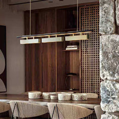 HEIKESZ Modern Nordic Chandelier Three-Head Minimalist Luxury Lighting for Dining Room Bar Table Creative Lamp 2023 New