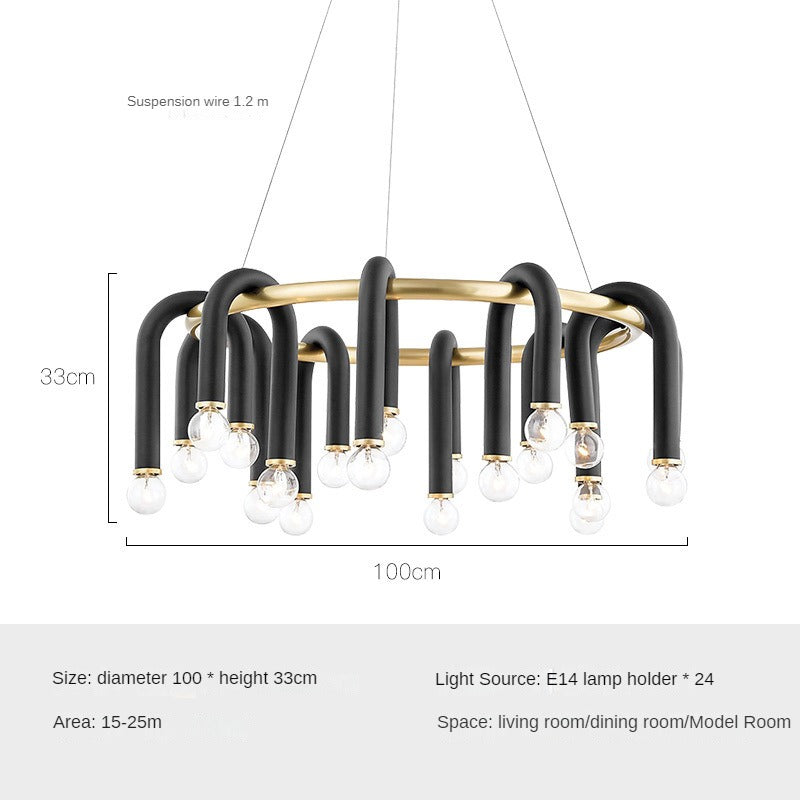 HEIKESZ Modern Ceiling Lamp Luxury Nordic Design for Living Room Bedroom Dining Room Simple Creative Lighting Fixture