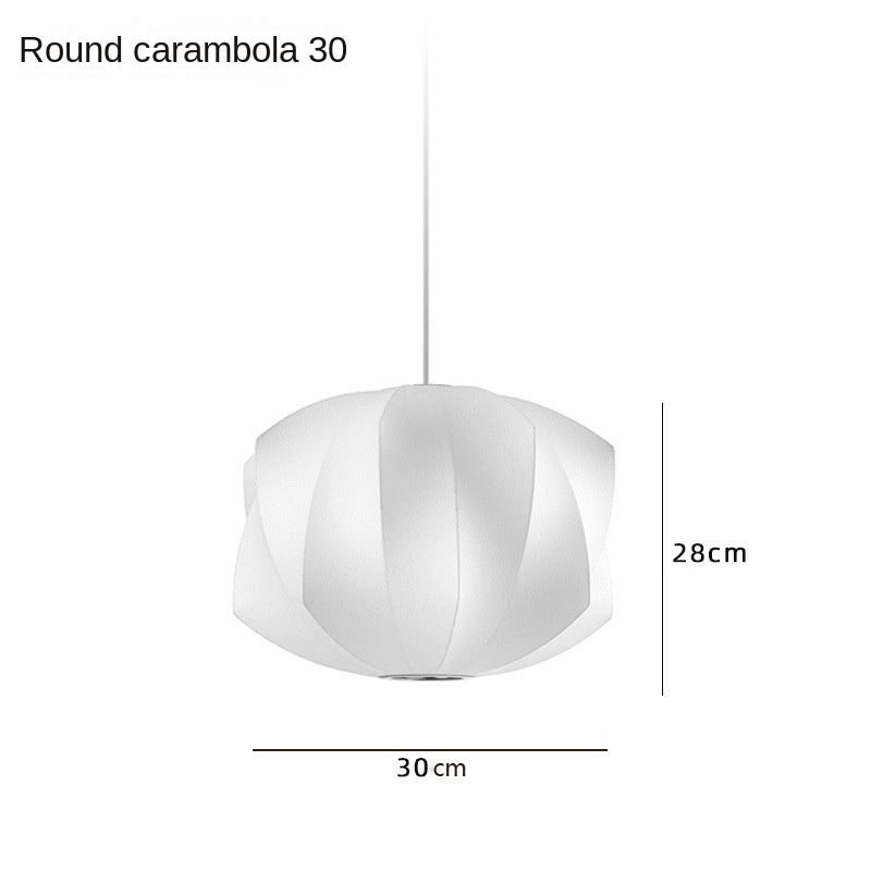 HEIKESZ New Chinese Style Silk Fabric Lantern Chandelier for Living Room Dining Room Clothing Bar Tea Art Bar Round Lamps