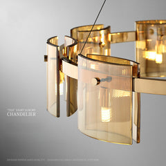 HEIKESZ Modern Luxury Chandelier for Living Room Bedroom Study Creative Glass Nordic Lamp Warm Lighting Atmosphere