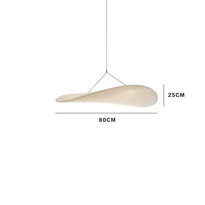HEIKESZ Japanese Style Chandelier Simple Bedroom Light Nordic Art Silk Cloth Designer Famous Restaurant Tea Room Lighting
