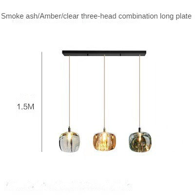 HEIKESZ Nordic Crystal Apple Chandelier Luxury Small Droplight Creative Design for Bedside Restaurant Bar