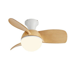 HIKESZ Small Size Ceiling Fan with Integrated LED Light Remote Control Ultra Quiet Frequency Conversion for Restaurant Bedroom