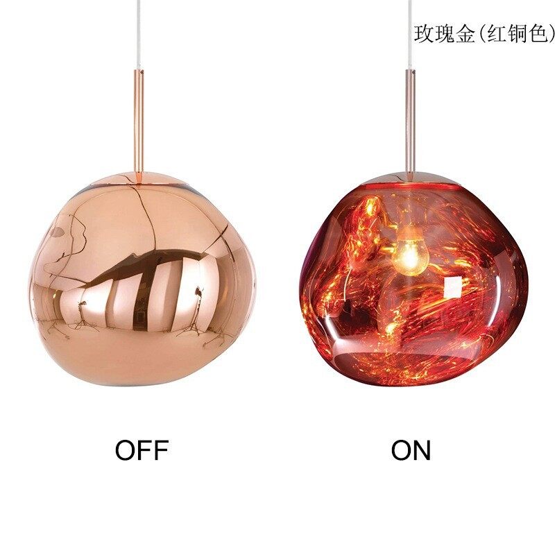 HEIKESZ Nordic Lava Chandelier Modern Glass Pendant Light for Living Room Dining Room Ceiling LED Minimalist Design Clothing Store Cafe Bar