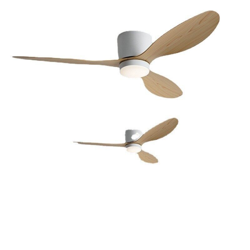 HEIKESZ Large Wind Retro Remote Control Ceiling Fan for Living Room Dining Room Bedroom Simple European Style Fan Lamp Household Chandelier