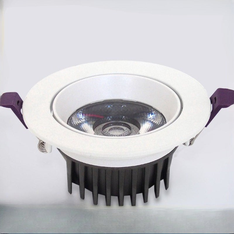 HEIKESZ LED Embedded Spotlight Ceiling Lamp for Home Hotel Clothing Store Commercial Lighting Corridor Cob Light