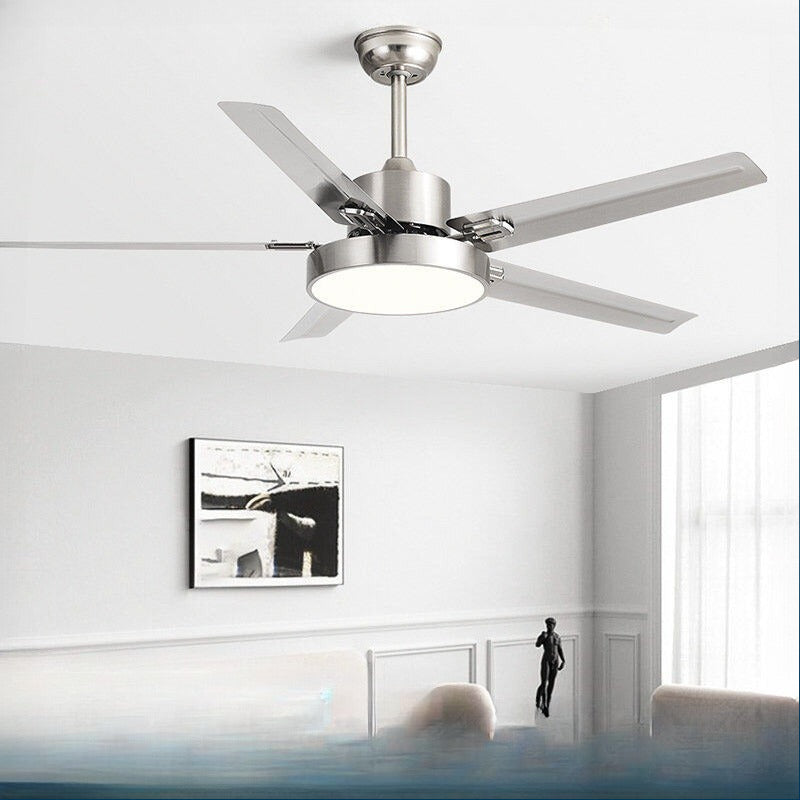 HEIKESZ Large Wind Ceiling Fan Lights 42 52 56 Inch Black Retro Electric Fan Lamp with Remote Control for Home Living Room Bedroom Industrial Commercial Use