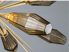 HEIKESZ Nordic Post-Modern Glass Chandelier Creative Art Lighting for Living Room Bedroom Study Simple Atmosphere