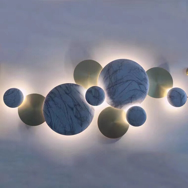 HEIKESZ Modern LED Wall Lamp for Living Room TV Backlight Bedroom Hallway Decorative Lighting Designer Simple Wall Lights