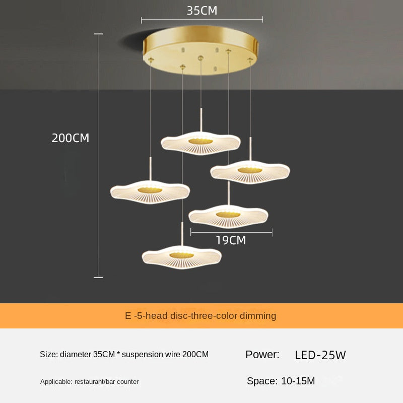 HEIKESZ Modern Nordic Chandelier Three-Head Dining Table Lamp Luxury Creative Lighting for Dining Room Bar Living Room Ceiling Fixtures