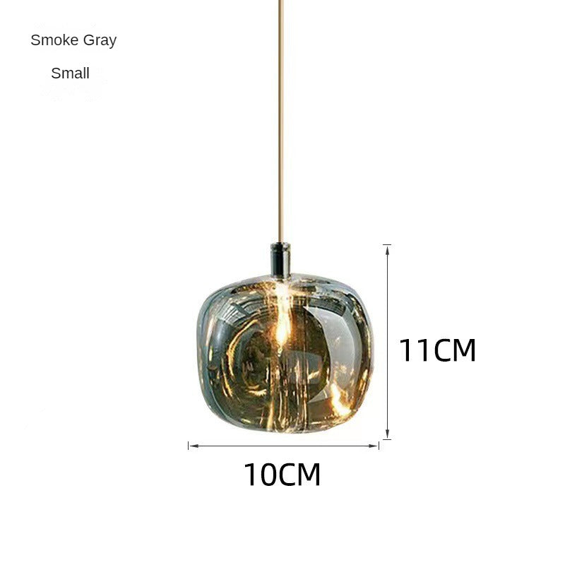 HEIKESZ Nordic Crystal Apple Chandelier Luxury Small Droplight Creative Design for Bedside Restaurant Bar