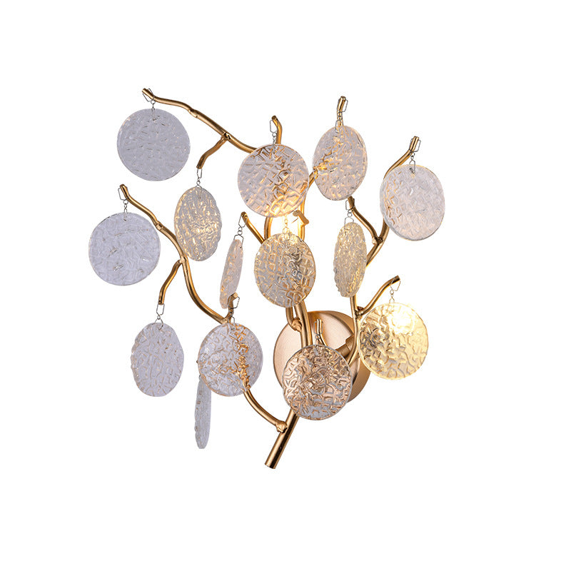 HEIKESZ Modern Minimalist Aluminum Glass Chandelier Nordic Style for Living Room Dining Room Bedroom Villa Lighting