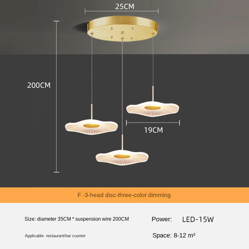 HEIKESZ Modern Nordic Chandelier Three-Head Dining Table Lamp Luxury Creative Lighting for Dining Room Bar Living Room Ceiling Fixtures