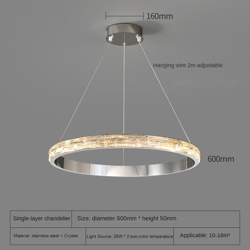 HEIKESZ Post-Modern Crystal Chandelier Luxury Creative Home Living Room Decorative Lighting for Upscale Cafe Store