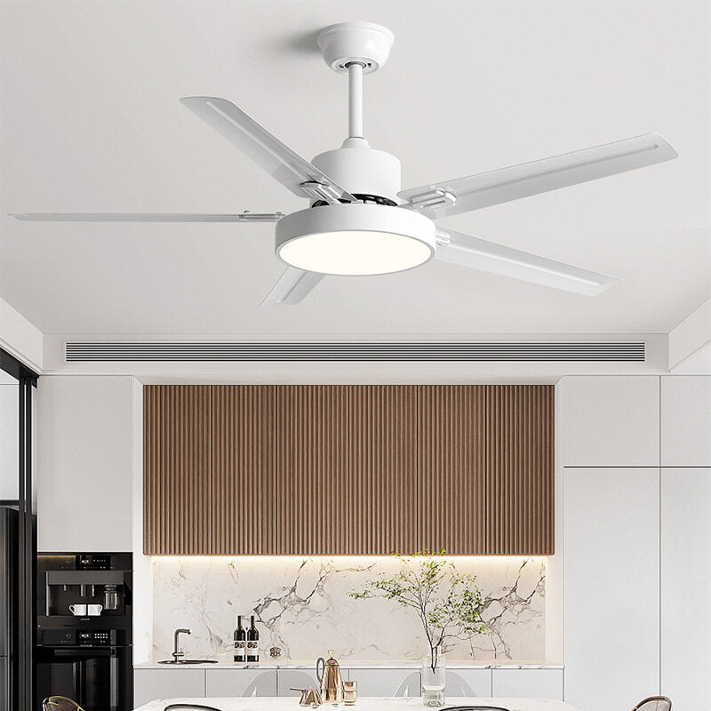 HEIKESZ Large Wind Ceiling Fan Lights 42 52 56 Inch Black Retro Electric Fan Lamp with Remote Control for Home Living Room Bedroom Industrial Commercial Use