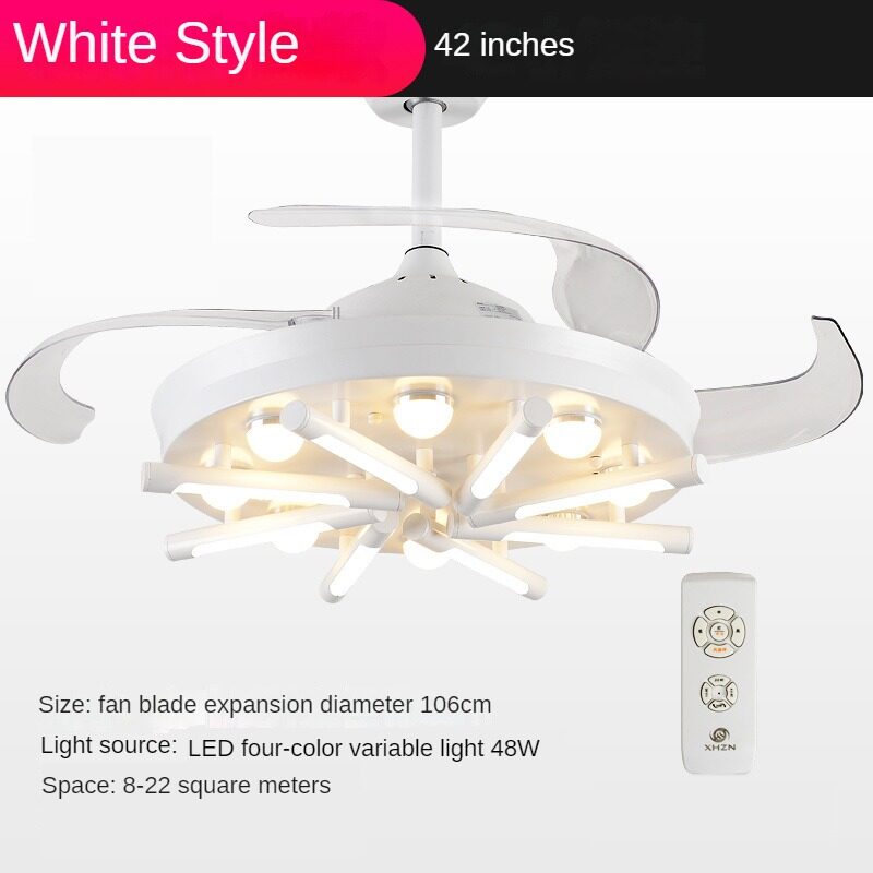 HEIKESZ Retro Industrial Nordic 42 Inch Ceiling Fan with Light Remote Control for Living Room Bedroom Dining Room Restaurant