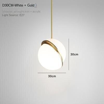 HEIKESZ Nordic Minimalist Moon Chandelier for Living Room Dining Room Bedroom Coffee Shop Bar