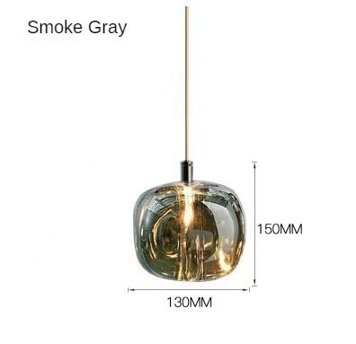 HEIKESZ Nordic Crystal Apple Chandelier Luxury Small Droplight Creative Design for Bedside Restaurant Bar