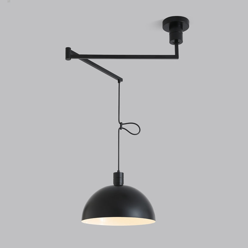 HEIKESZ Dining Room Chandelier Removable Retractable Long Brush Holder Medieval Bauhaus Kitchen Table Lamp LED Lights for Living Room