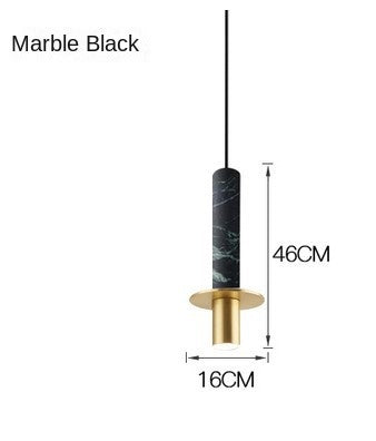 HEIKESZ Nordic Luxury Marble Chandelier Modern Minimalist Ceiling Light for Living Room Bedroom Restaurant Bar