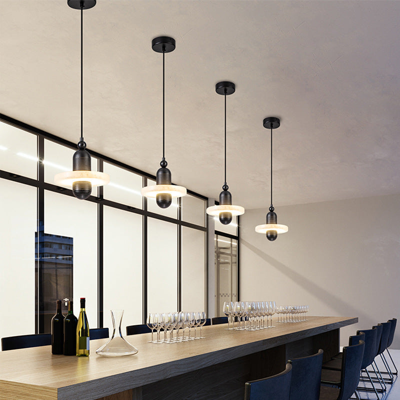 HEIKESZ Modern Chandelier Luxury Spanish Marble Designer Light for Dining Room Bedroom Bar Counter Ceiling Lighting Fixtures