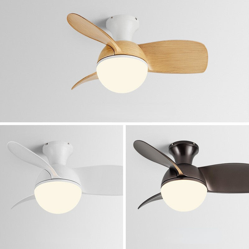 HIKESZ Small Size Ceiling Fan with Integrated LED Light Remote Control Ultra Quiet Frequency Conversion for Restaurant Bedroom